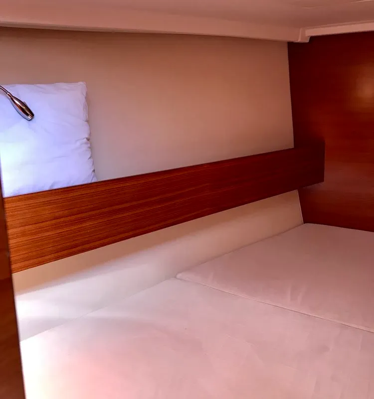 Cabin on Daddy's Toy, a AD Boats Salona 44 sailboat at Athens, Greece
