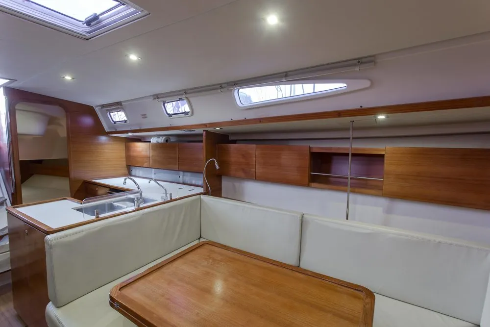 Salon of Daddy's Toy, a AD Boats Salona 44 sailboat at Athens, Greece
