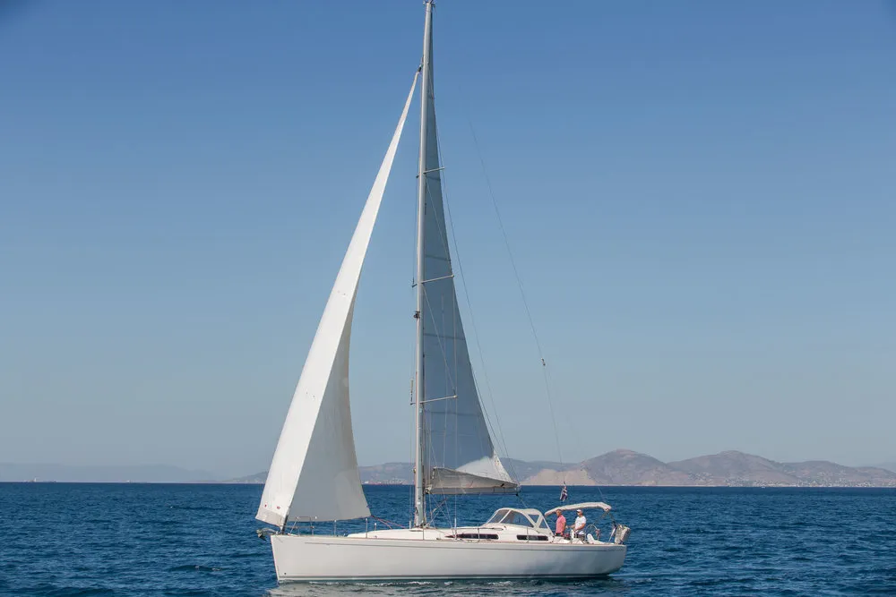 Exterior view of Daddy's Toy, a AD Boats Salona 44 sailboat at Athens, Greece