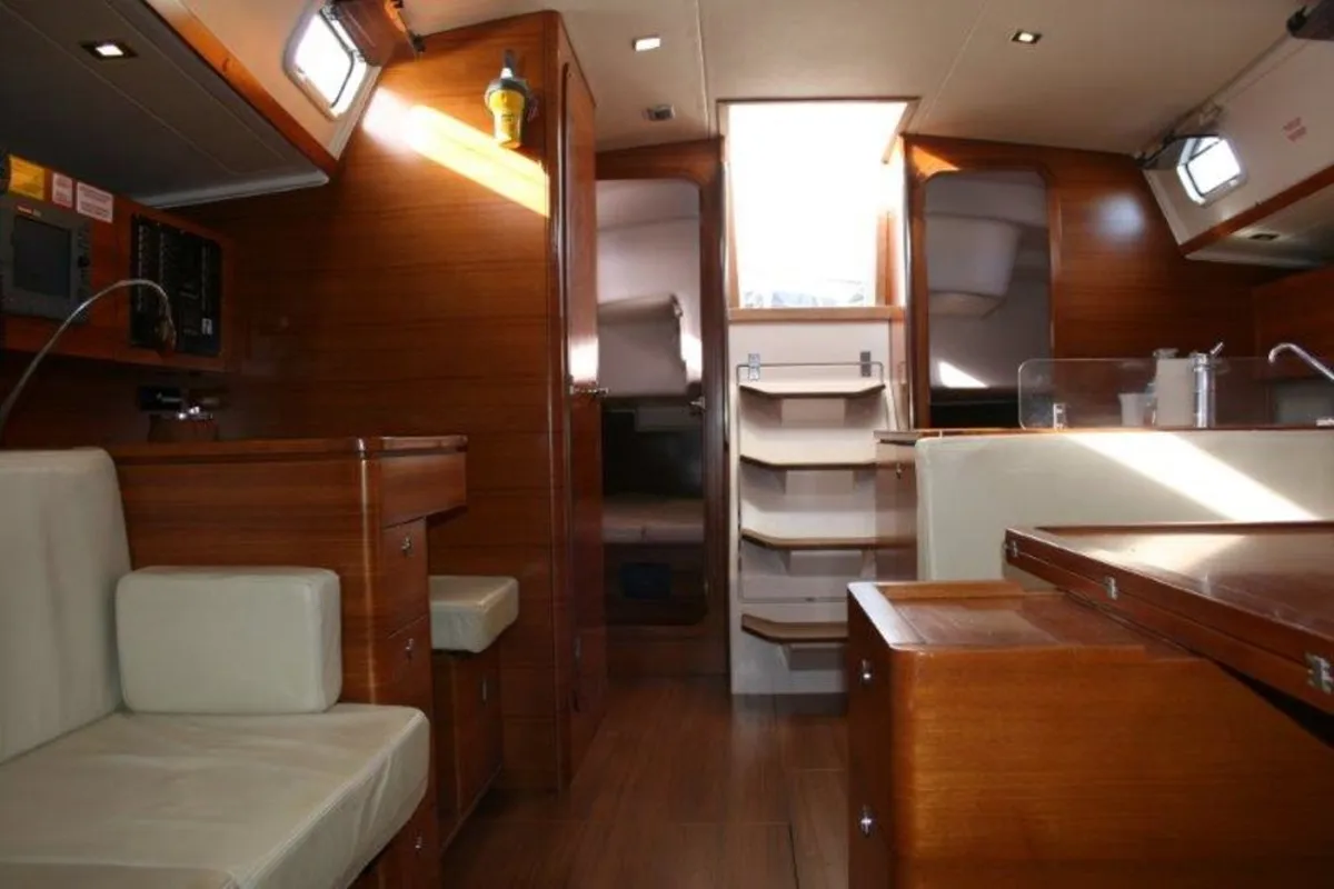Salon of Daddy's Toy, a AD Boats Salona 44 sailboat at Athens, Greece