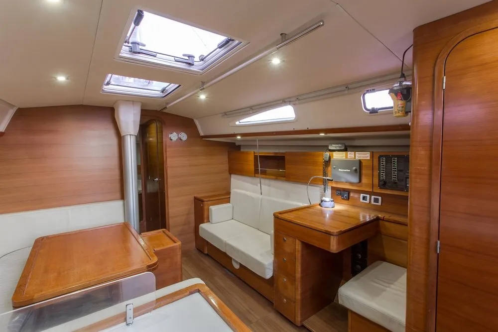 Salon of Daddy's Toy, a AD Boats Salona 44 sailboat at Athens, Greece