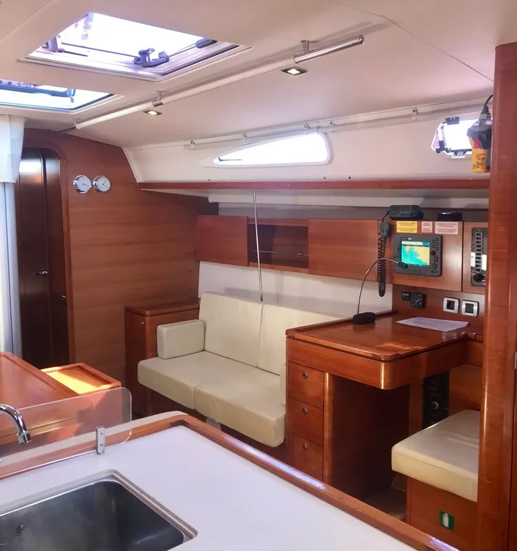 Salon of Daddy's Toy, a AD Boats Salona 44 sailboat at Athens, Greece