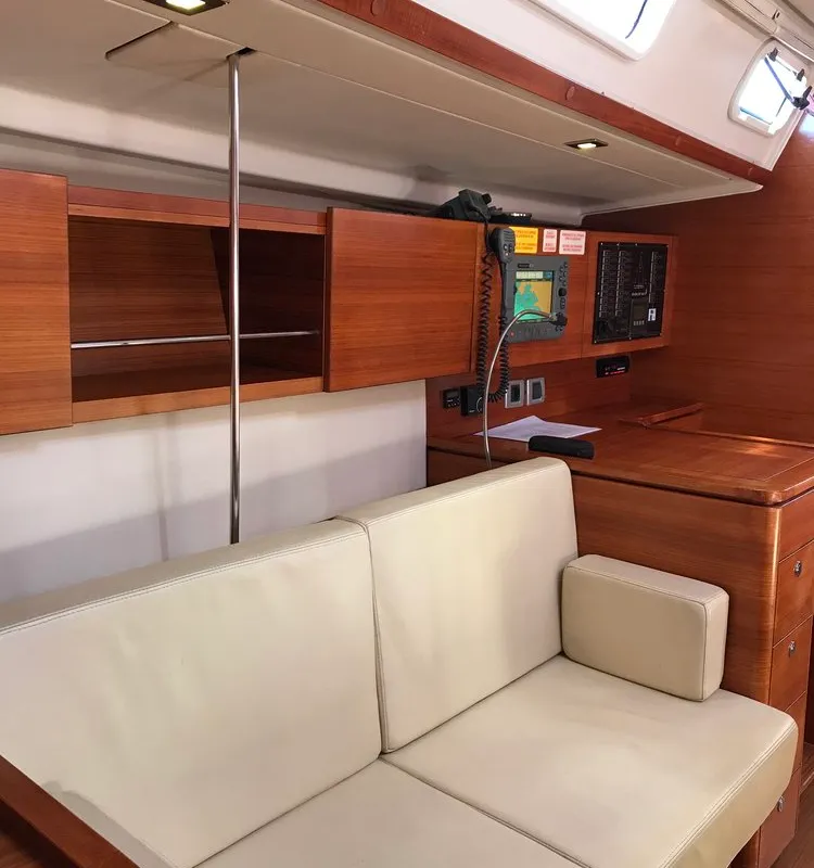 Salon of Daddy's Toy, a AD Boats Salona 44 sailboat at Athens, Greece