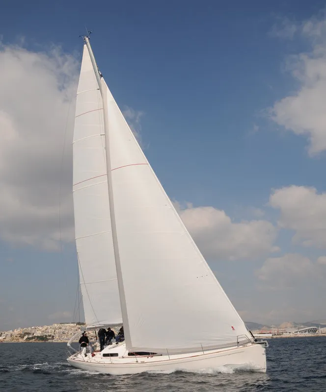 Exterior view of Daddy's Toy, a AD Boats Salona 44 sailboat at Athens, Greece