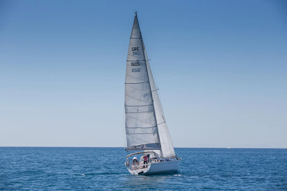 Exterior view of Daddy's Toy, a AD Boats Salona 44 sailboat at Athens, Greece