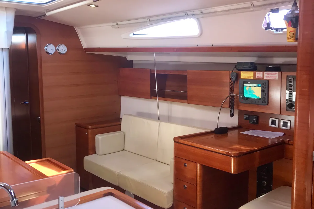 Salon of Daddy's Toy, a AD Boats Salona 44 sailboat at Athens, Greece