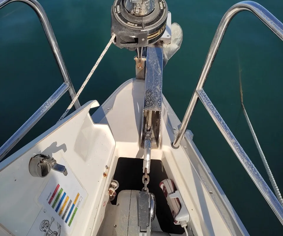 Andrelli, a Bavaria 37 Cruiser sailboat at Kontokali, Greece