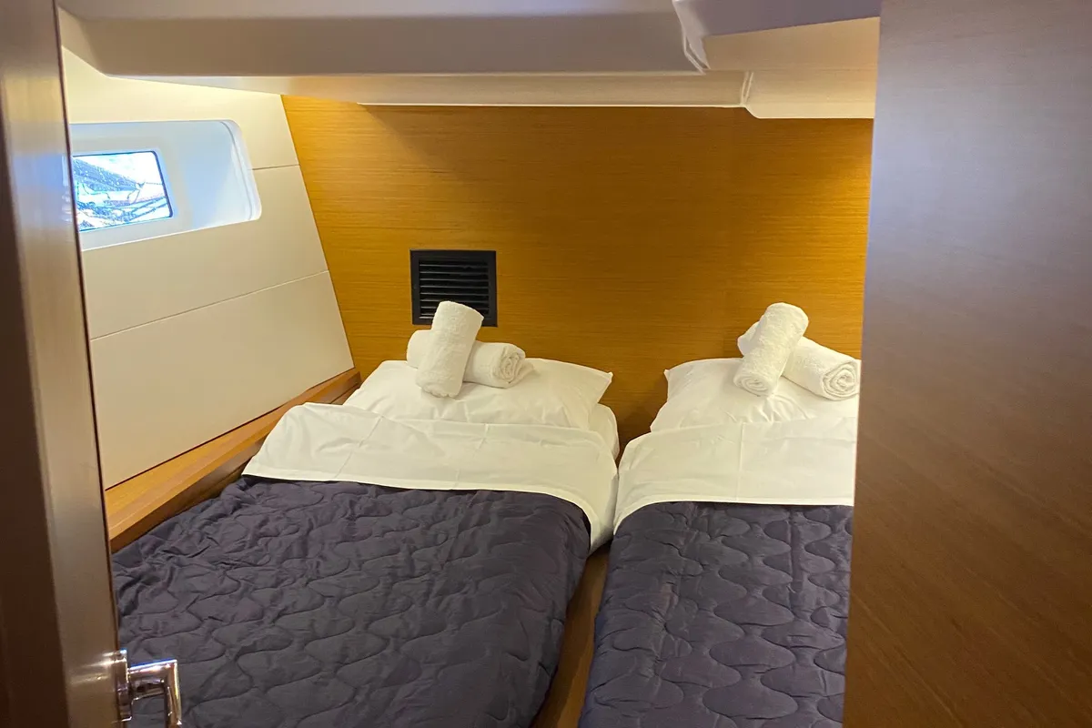 Cabin on AEGEAN STAR, a Jeanneau 54 sailboat at Athens, Greece