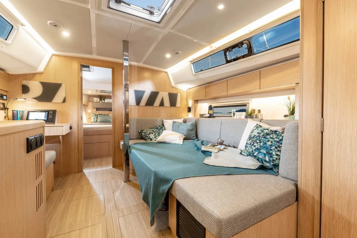 Cabin on ALEGRIA, a Bavaria C38 sailboat at Primošten, Croatia