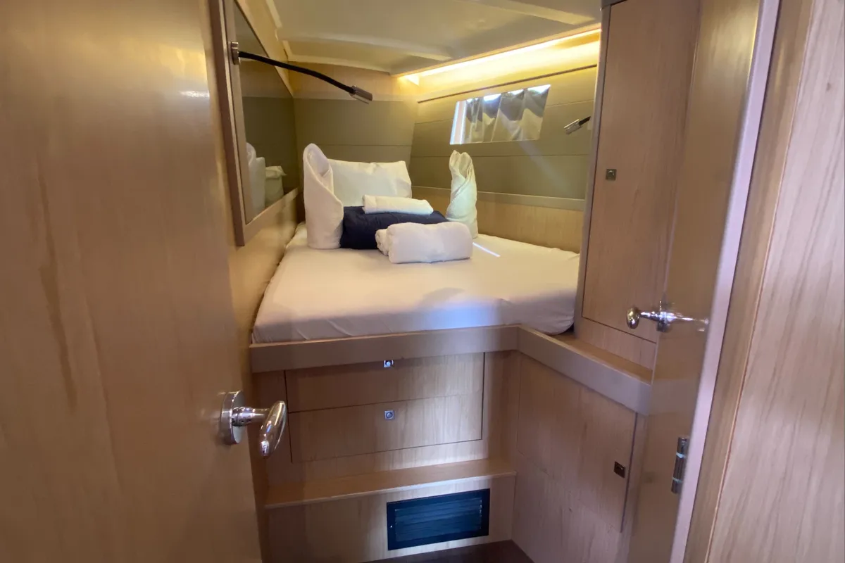 Cabin on Marty J, a Beneteau Oceanis 48 sailboat at Road Town, British Virgin Islands