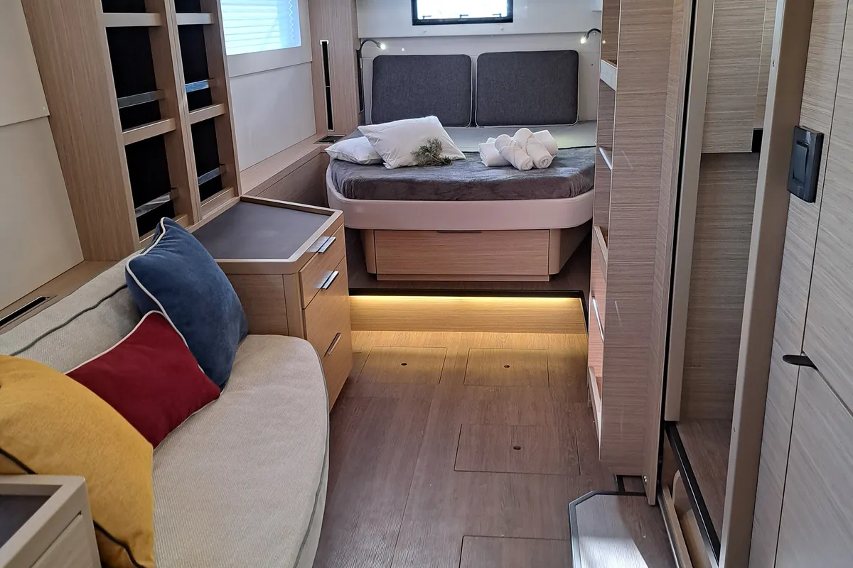 Cabin on Changes, a Lagoon 46 catamaran at Dubrovnik, Croatia