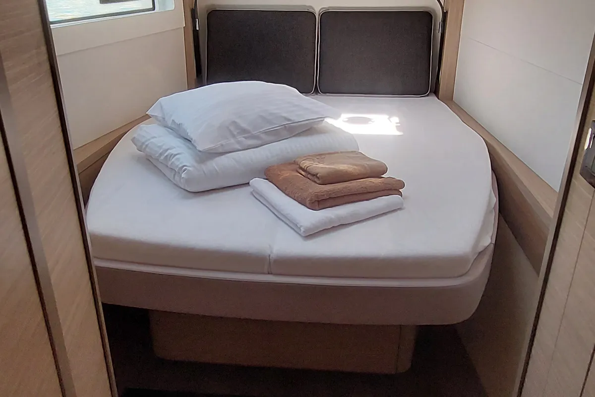 Cabin on Changes, a Lagoon 46 catamaran at Dubrovnik, Croatia