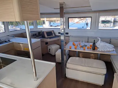 Salon of Changes, a Lagoon 46 catamaran at Dubrovnik, Croatia