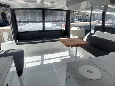 Deck of Changes, a Lagoon 46 catamaran at Dubrovnik, Croatia