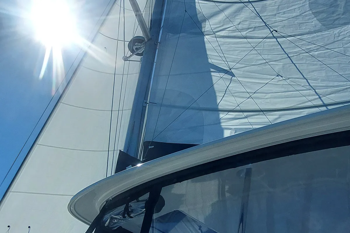Deck of Changes, a Lagoon 46 catamaran at Dubrovnik, Croatia
