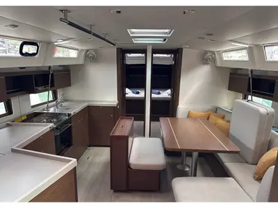 Galley of BLUE SKY, a Beneteau Oceanis 46.1 sailboat at Dubrovnik, Croatia