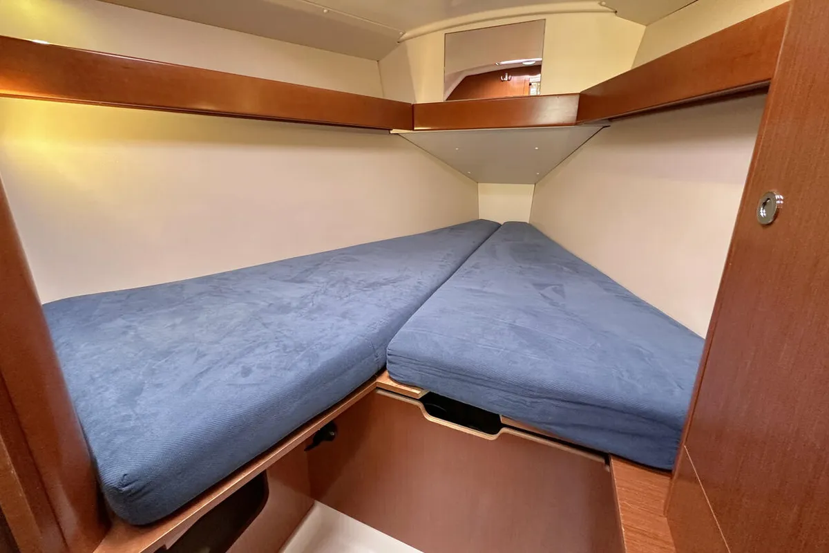 Cabin on Sunshine, a Beneteau Oceanis 31 sailboat at Barth, Germany