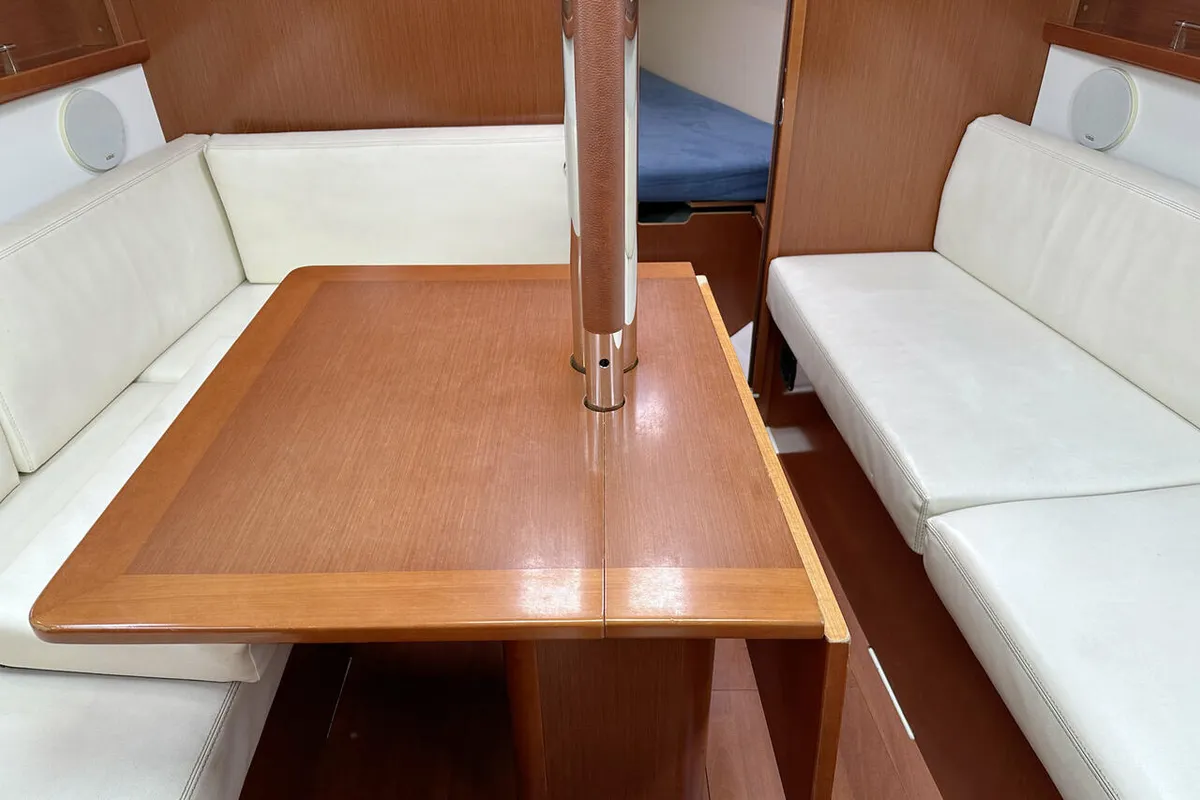 Salon of Sunshine, a Beneteau Oceanis 31 sailboat at Barth, Germany