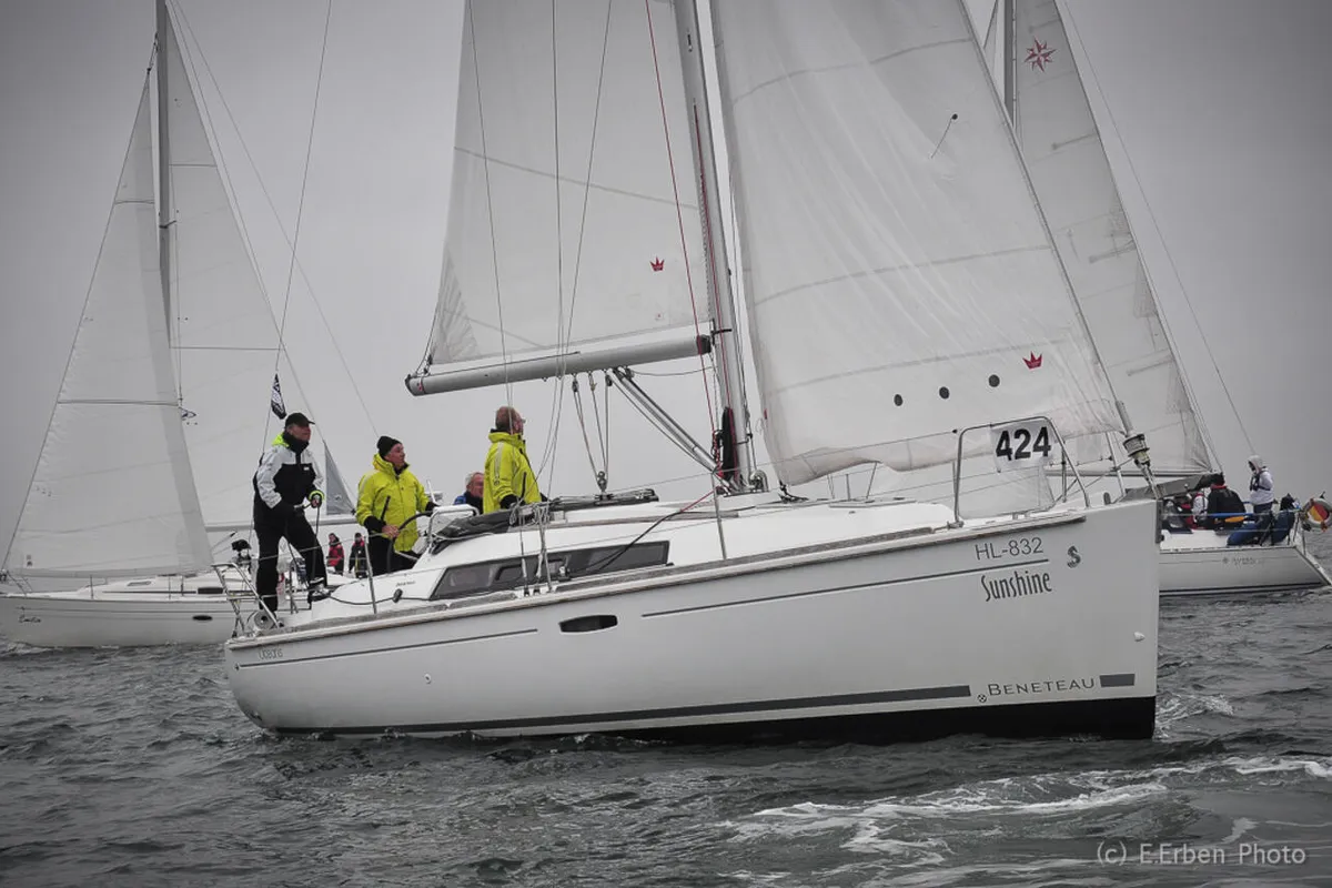 Exterior view of Sunshine, a Beneteau Oceanis 31 sailboat at Barth, Germany