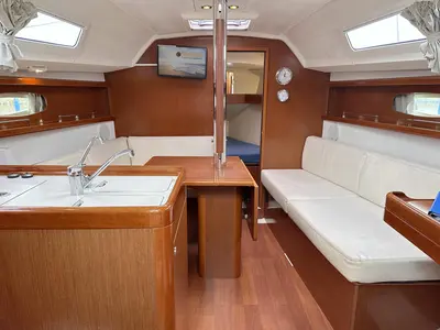 Salon of Sunshine, a Beneteau Oceanis 31 sailboat at Barth, Germany