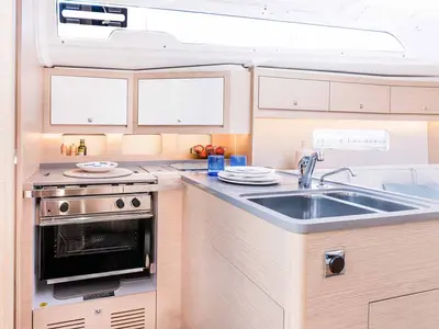 Galley of Pictor, a Dufour 37 sailboat at Grad Biograd na Moru, Croatia