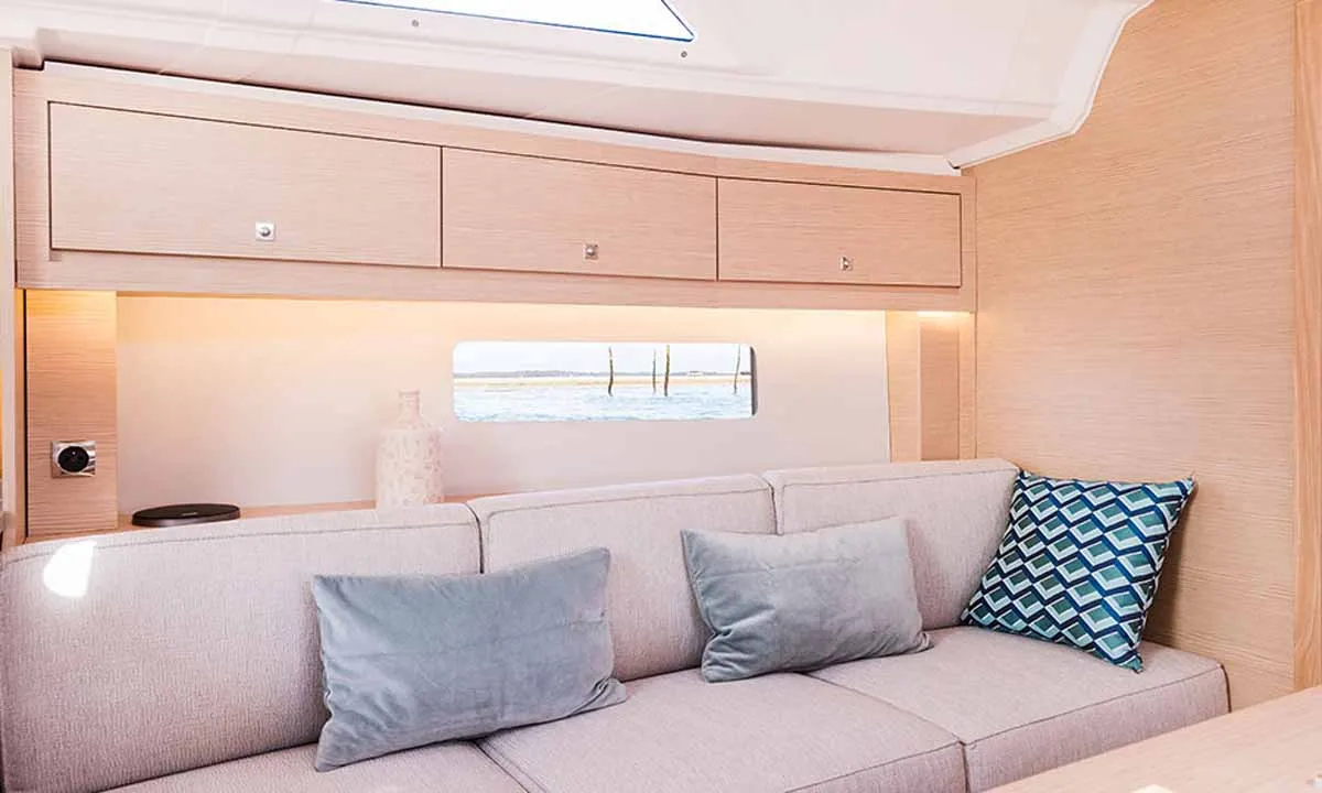 Salon of Pictor, a Dufour 37 sailboat at Grad Biograd na Moru, Croatia