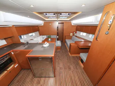 Galley of Gogi-II, a Bavaria C50 Holiday sailboat at Grad Biograd na Moru, Croatia