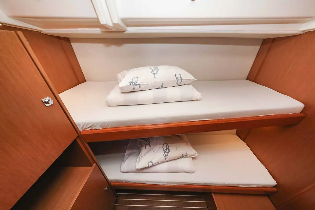 Cabin on Gogi-II, a Bavaria C50 Holiday sailboat at Grad Biograd na Moru, Croatia