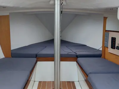 Cabin on Comfort, a Gulet Yatlant 24 sailboat at Baiona, Spain