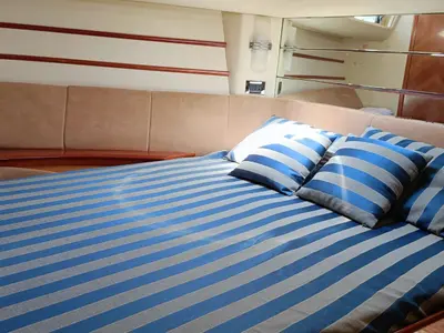 Cabin on Azimut 46, a Azimut 46 motorboat at Nettuno, Italy