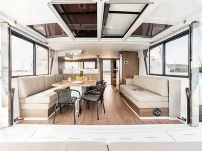 Cabin on Optimus, a Bali 4.6 catamaran at Šibenik, Croatia