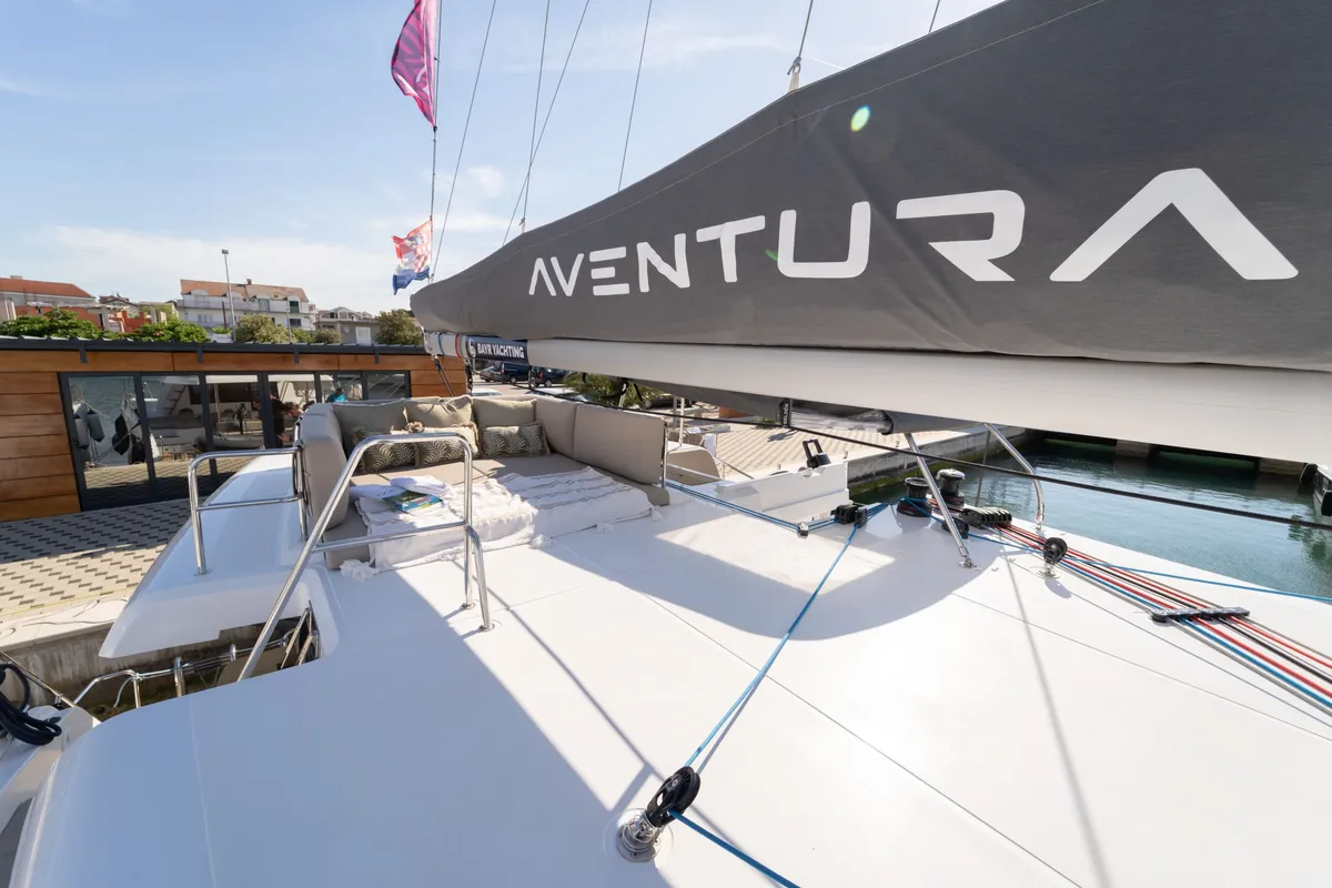 Ankolina, a Aventura 37 catamaran at Pirovac, Croatia