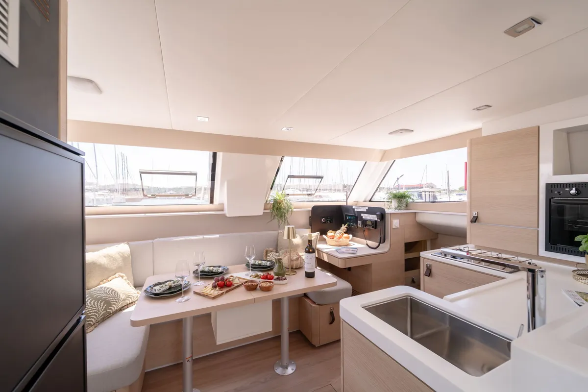 Cabin on Ankolina, a Aventura 37 catamaran at Pirovac, Croatia