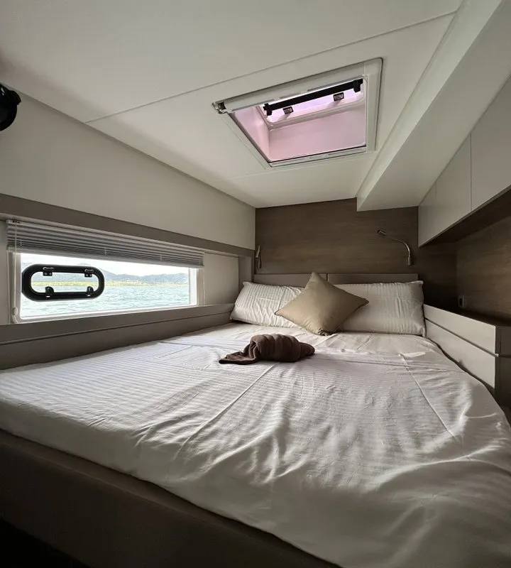 Cabin on Belle Isle, a Bali 4.4 catamaran at Mai Khao, Thailand