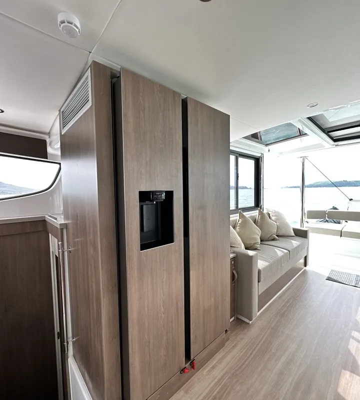 Galley of Belle Isle, a Bali 4.4 catamaran at Mai Khao, Thailand