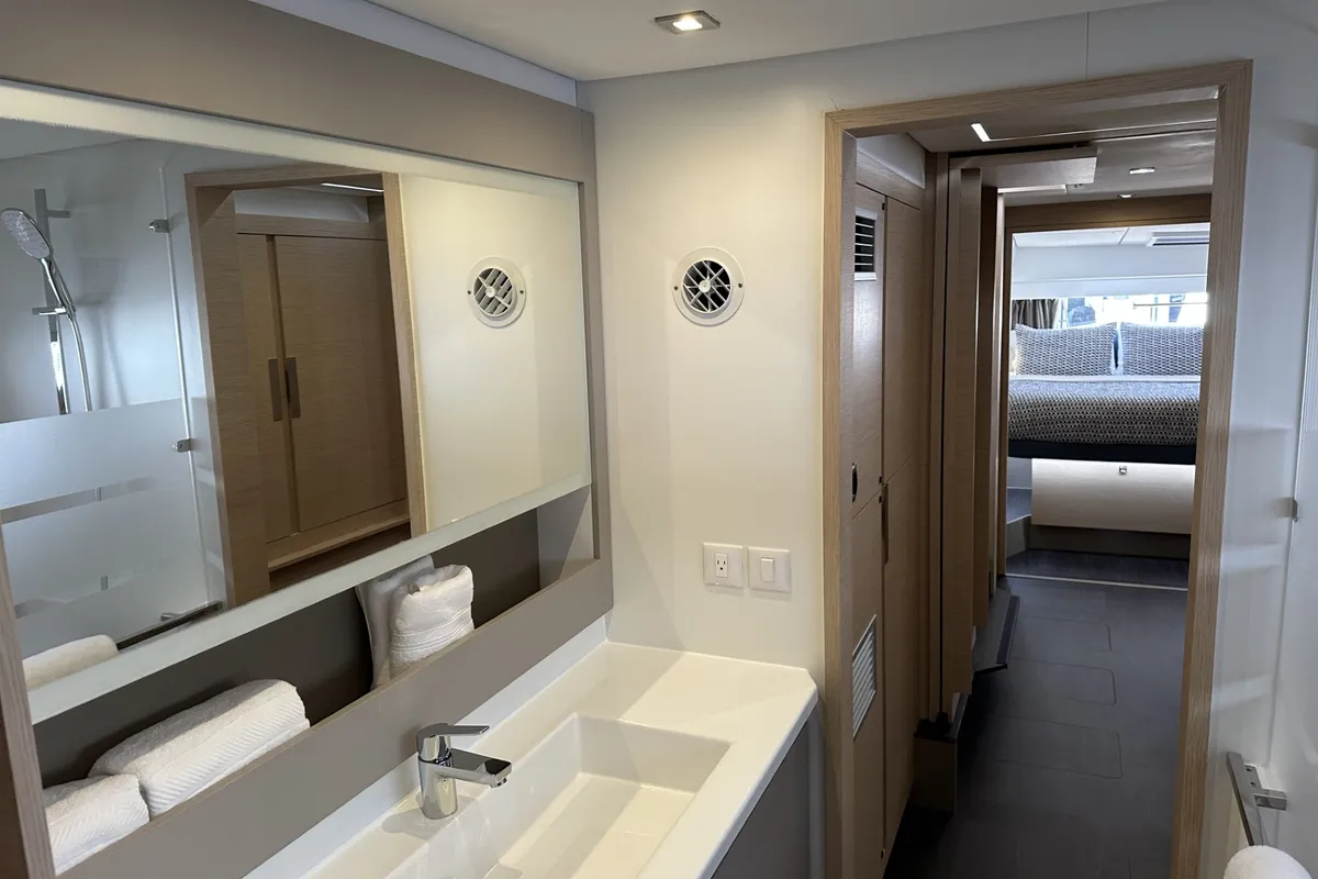 Head on Aboat Time, a Fountaine Pajot Elba 45 catamaran at Road Town, British Virgin Islands