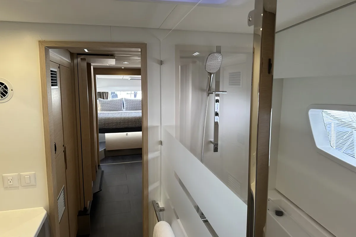 Head on Aboat Time, a Fountaine Pajot Elba 45 catamaran at Road Town, British Virgin Islands