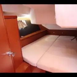 Cabin on Allegria, a Beneteau Oceanis 45 sailboat at Lefkada, Greece