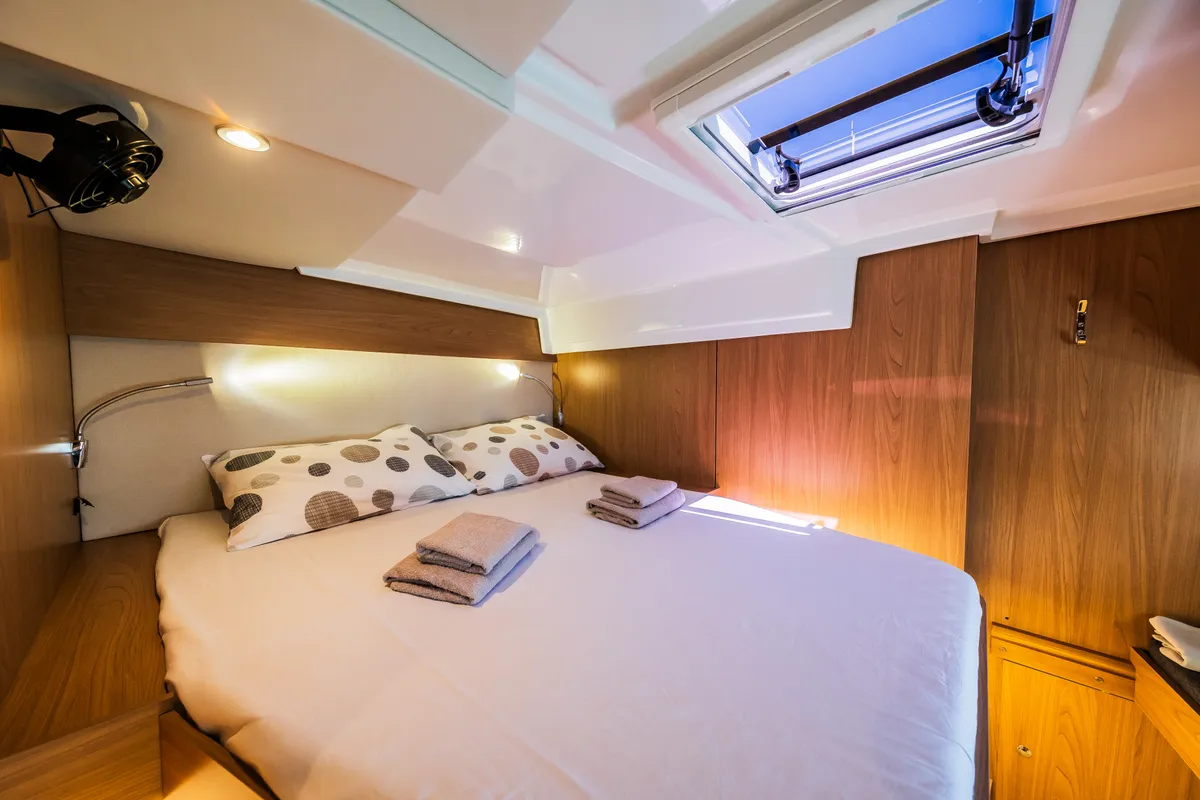 Head on Eternity Now, a Bali Catspace catamaran at Seget Donji, Croatia