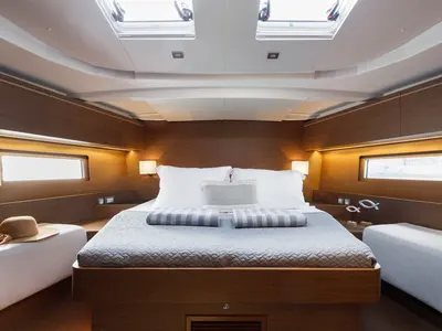Cabin on Polis, a Beneteau Oceanis 51.1 sailboat at Kos, Greece