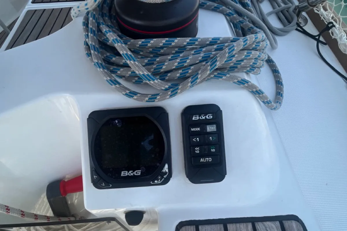 MINI, a Jeanneau Sun Odyssey 349 sailboat at Općina Sukošan, Croatia