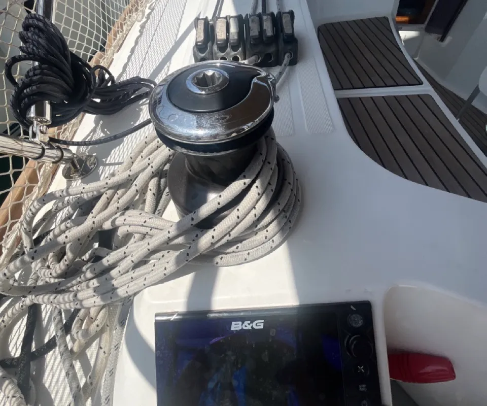 MINI, a Jeanneau Sun Odyssey 349 sailboat at Općina Sukošan, Croatia