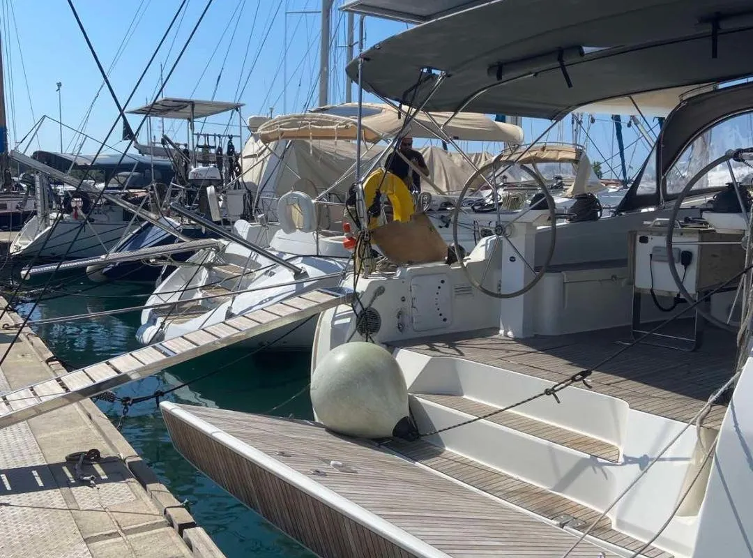 Marianthi M, a Bavaria 50 Cruiser sailboat at Municipal Unit of Lefkada, Greece