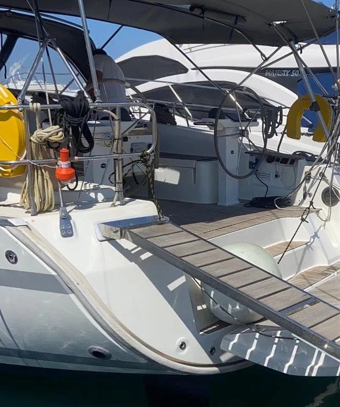 Marianthi M, a Bavaria 50 Cruiser sailboat at Municipal Unit of Lefkada, Greece