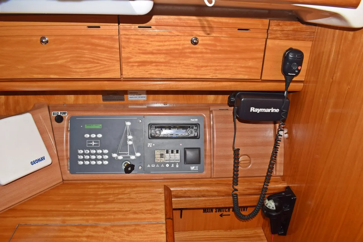 Cabin on Jagodna, a Bavaria 46 Cruiser sailboat at Grad Kaštela, Croatia