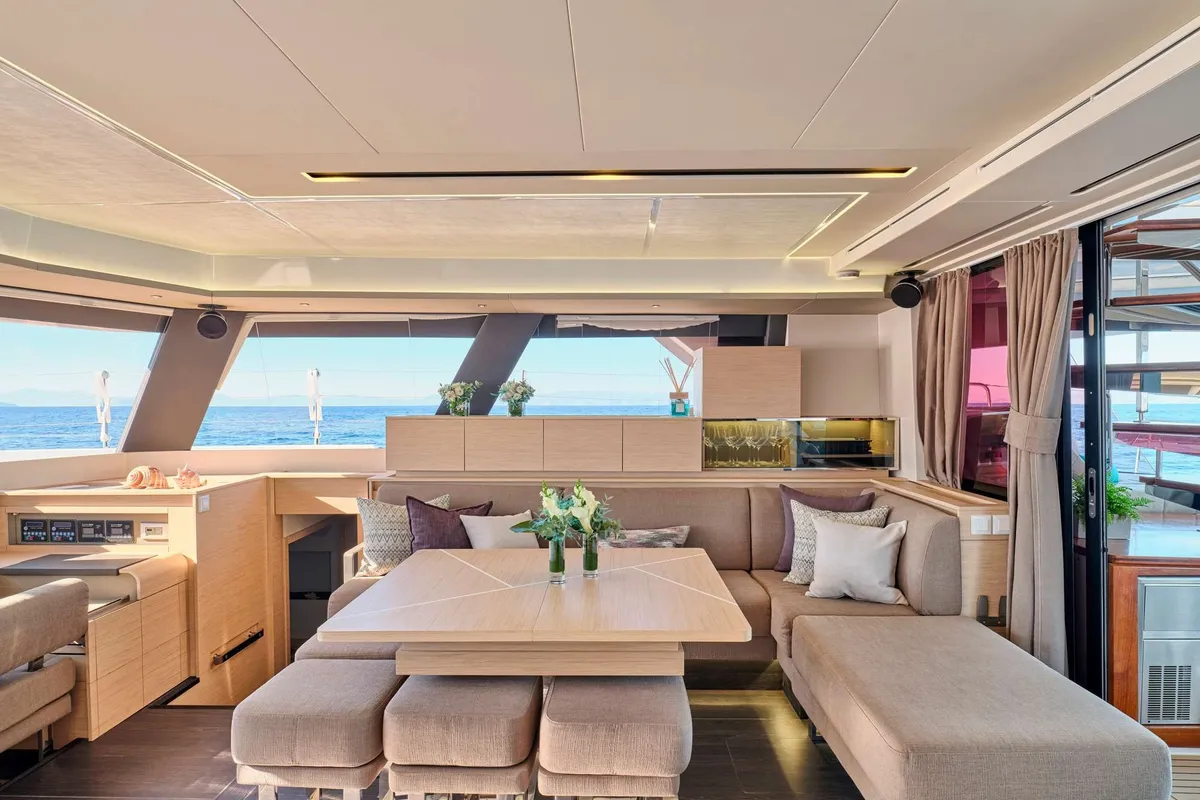 Sunmoon, a Fountaine Pajot Alegria 67 catamaran at Marigot, France