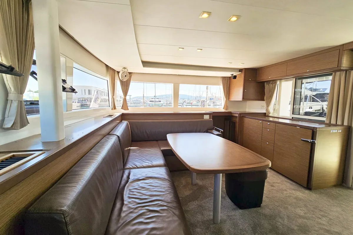 Salon of Moja Mala, a Lagoon 450 catamaran at Seget Donji, Croatia