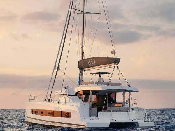 Exterior view of Rafaela, a Bali Catspace catamaran at Municipal Unit of Lefkada, Greece