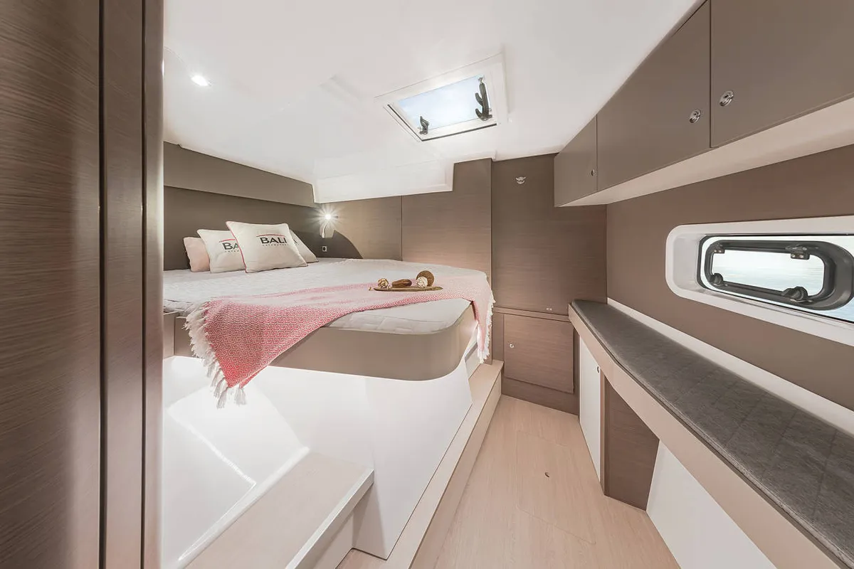 Cabin on Rafaela, a Bali Catspace catamaran at Municipal Unit of Lefkada, Greece