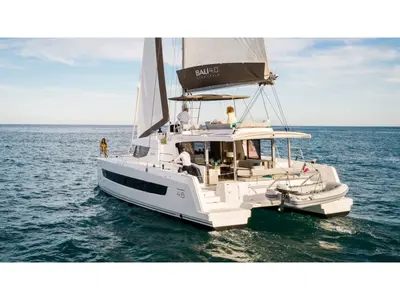 LOS ROQUES, a Bali 4.6 catamaran at Sant Antoni de Portmany, Spain